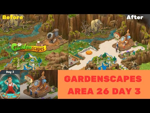 GARDENSCAPES AREA 26 DAY 3 - Gardenscapes New Acres - Calvadori's Final Garden