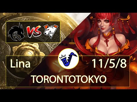 Lina Dota 2 - TORONTOTOKYO - 11/5/8 - Mid Lane / 2 - Team Spirit VS Virtus.pro -- TI10 Lower Bracket