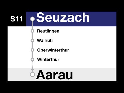 ZVV Ansagen - S11 Seuzach-Aarau (Teilstrecke Seuzach-Dietikon)