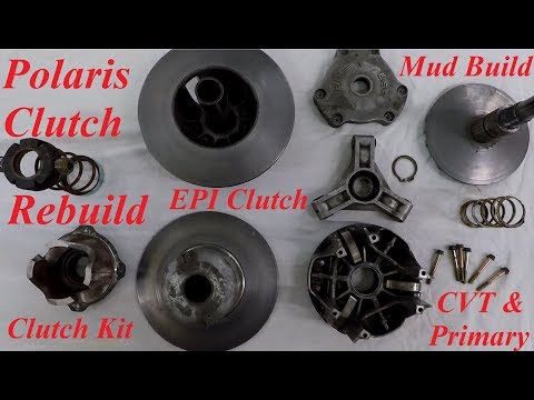 Ремонт вариатора квадроцикла и установка клатч кита / Install Clutch Kit & Rebuild Clutch Polaris