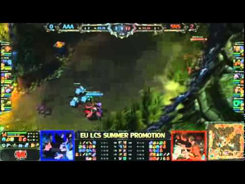 aAa vs SNS game 3 LCS 2013 EU Summer Promotion Tournament D3