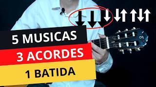5 HINOS - 3 ACORDES e 1 BATIDA FÁCIL (Harpa Cristã)