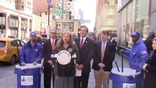 Sanitation Commissioner Garcia & CM Kallos Announce Doubling Trash Pick-up at E. 86th Street
