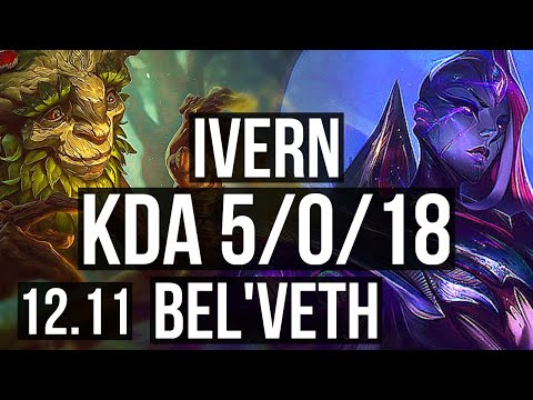 IVERN vs BEL'VETH (JNG) | 5/0/18, 500+ games | KR Diamond | 12.11