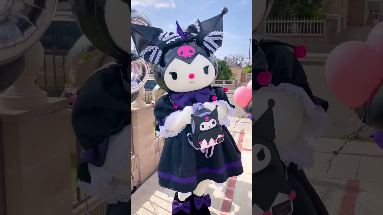 Special #Halloween delivery from #Kuromi on her birthday! #sanrio #shorts 🎃