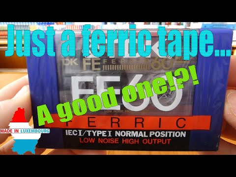 Unwrapping TDK FE 60 (1998-2005, Luxembourgh) audio cassette - Ferric Tape!