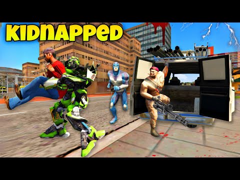 Tipson Kidnapped By Green Transformer & Villain In Vice Town || Rope Hero Vice Town