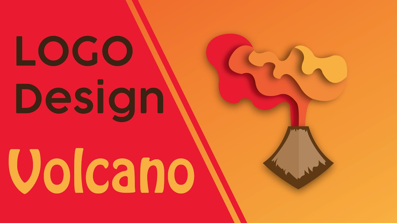 Modern Logo Design Tutorial | Volcano