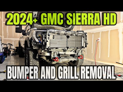 2024+ GMC Sierra 2500 3500: How To Remove Front Bumper And Grill