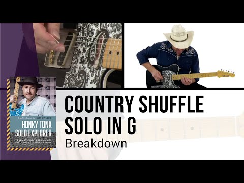 🎸 Matthew Lee Guitar Lesson - Country Shuffle Solo in G - Breakdown - TrueFire
