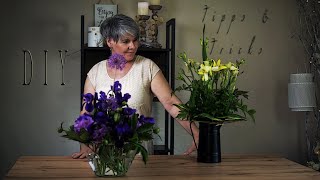 Frischblumen arrangieren leicht gemacht | Tipps & Tricks für verschiedene Vasen DIY