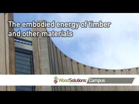 The embodied energy of timber and other materials