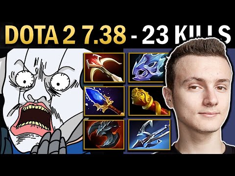 Sven Gameplay Miracle with 23 Kills and 1105 GPM - Dota 2 7.38