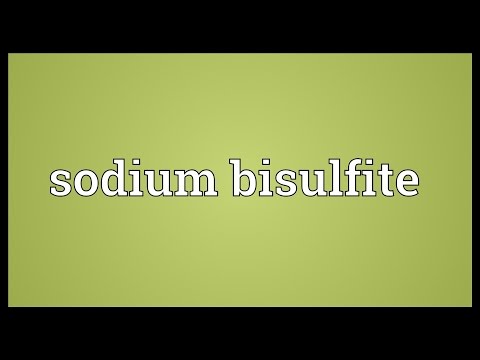 Sodium bisulfite Meaning