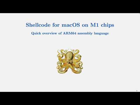 Shellcode for macOS on M1 chips - Part 1: Quick overview of ARM64 assembly language