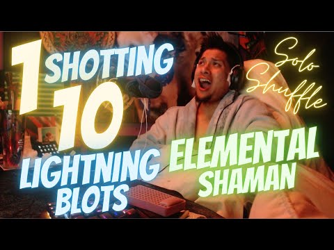 ELEMENTAL SHAMAN LIGHTNING BUILD 1 SHOTTING 10 LIGHTNING BLOTS - PVP SOLO - ALL ELEMENT -DF 10.0.5 -