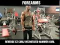 FOREARM WORKOUT: Reverse EZ CURL and IR HAMMER CURL #damianbaileyfitness #forearms