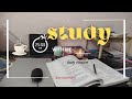 1 Hours Study With Me Exam Preparation Pomodoro Timer No Talking ASMR
