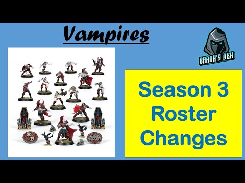 Blood Bowl Season 3 Vampire Roster Changes