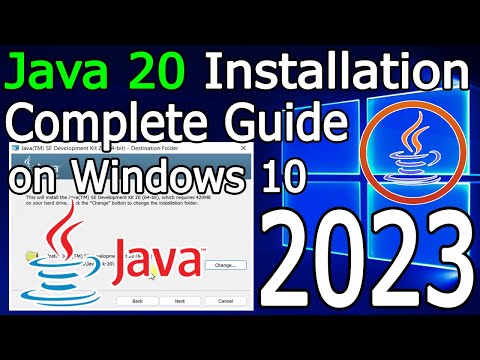 How to Install Java 20 on Windows 10 [ 2023 Update ] JAVA_HOME, JDK installation Complete Guide