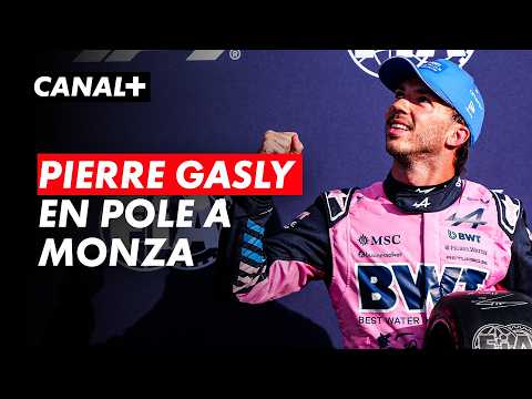 Pierre Gasly en pole à Monza 🇮🇹