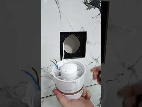 Корпус под 100 диаметр, скрытого монтажа под плитку с прямыми углами белого цвета (без вентилятора) - фото 1 - id-p2689876567