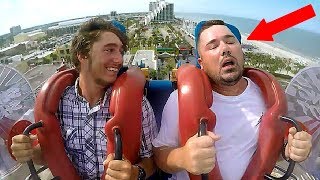 Guys Passing Out | Funny Slingshot Ride Compilation