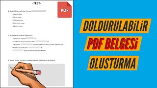 Doldurulabilir 𝙋𝘿𝙁 𝙁𝙊𝙍𝙈𝙐 Oluşturma | ONLINE VE ÜCRETSİZ💯
