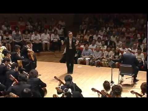 Arnaud DUMOND guitar plays Recuerdos de la Alhambra with Niibori Guitar Symphonic Orchestra -JAPON