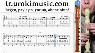 Blok flüt dersleri (G.) Bebe Rexha - I'm A Mess Notalar Eğitim um-i723