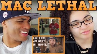 Mac Lethal FAST RAP 400 words in 1 minute REACTION | Mac Lethal Til the Casket Drops REACTION