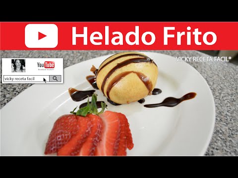 HELADO FRITO | Vicky Receta Facil