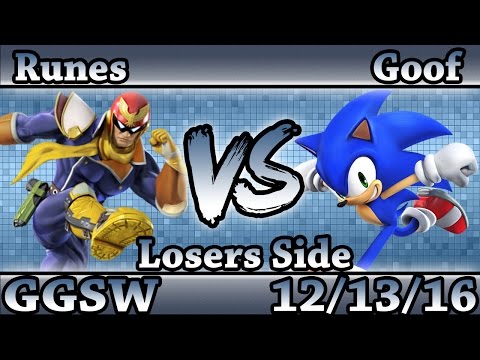 GGSW 11 - Runes (C.Falcon) Vs. Goof (Sonic) Smash Wii U Losers Side - Smash 4