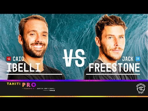 Caio Ibelli vs. Jack Freestone - Round of 16, Heat 8 - Tahiti Pro Teahupo'o 2019
