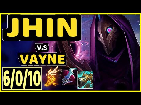 LODIK (JHIN) vs VAYNE - 6/0/10 KDA BOTTOM ADC GAMEPLAY - EUW Ranked GRANDMASTER