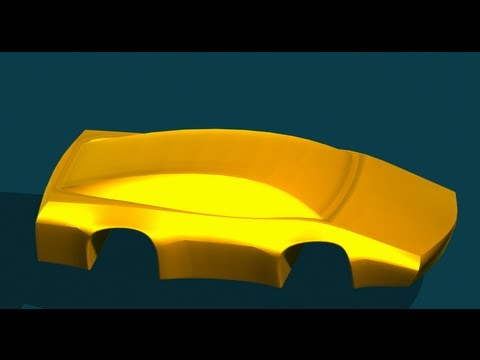 Creo 2 3D Tutorial - Lamborghini Car Freestyle Part 1