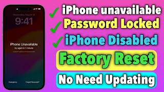 Disable OR Password locked iPhone 6 to X Factory Reset without Updating iOS firmware