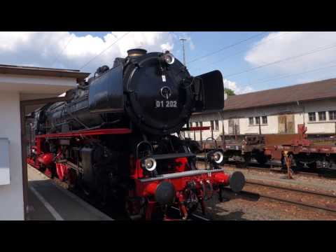 "Mit Volldampf durch Deutschland", 2015 Villingen, Stuttgart, Abfahrt mit 3 x 01 Lindau.