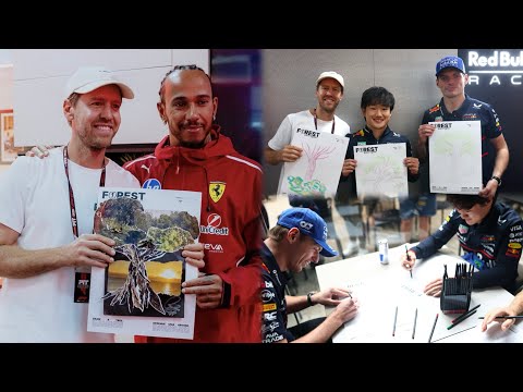 Lewis Hamilton & Max Verstappen chilling with Seb Vettel in Brazil Paddock | Media day BTS