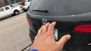 Honda Pilot - How to open trunk from the outside