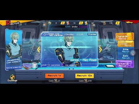 One Punch Man The Strongest! genos ssr recruot!