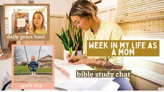 WEEK IN MY LIFE💛...bible study, garage sale haul, stay at home mom things