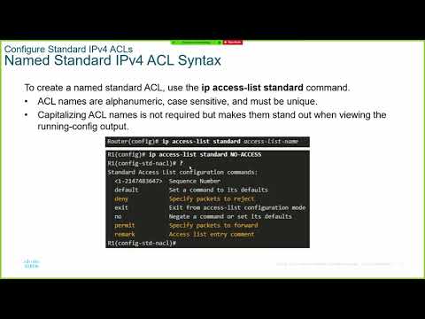 Module 5 ACLs for IPv4 Configuration
