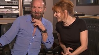 Sting and Mylene Farmer Cozy Up on 'Stolen Car'