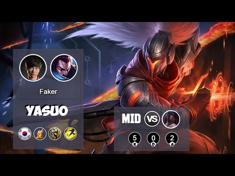 FAKERS CLEANEST YASUO VS AKALI MID | LOL | S9 KR Challenger - Full Gameplay