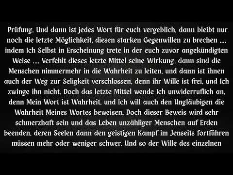 EINGRIFF GOTTES DER UNGLÄUBIGEN  WEGEN ....