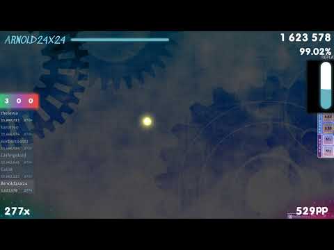 [8.31⭐270BPM] Arnold24x24 | 44teru-k - F.I [Insane] 1st +HDDT FC 97.1% Snipe thelewa {#1 666pp} osu