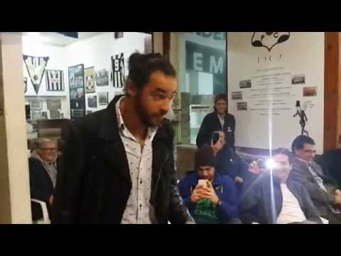 Pablo Imitaciones en la sede de Paleta del Montevideo Wanderers F.C