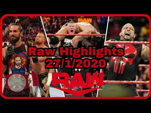 Wwe Raw Highlight 27th January 2020 HD Wwe Raw Full HD Highlights 1/27/2020