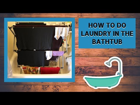 YouTube video about: How to wash clothes in bathtub?